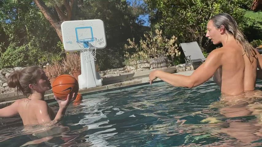 Playing a game of PIG in the pool