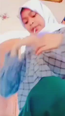 boobs flashing hijab indonesian tiktok gif