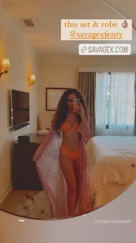 Booty Curly Hair Lingerie Madison Pettis gif
