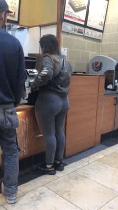 ass leggings pawg gif