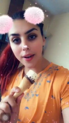 blowjob hotwife latina licking selfie solo ts foxxy trans trans man gif