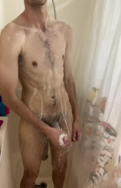 Cock Jerk Off Shower gif