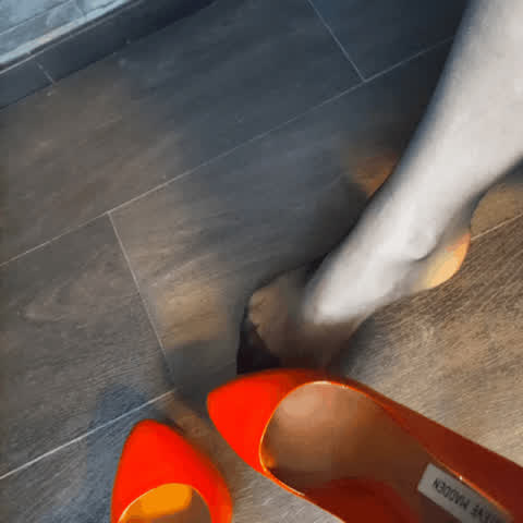 heels high heels nylons gif