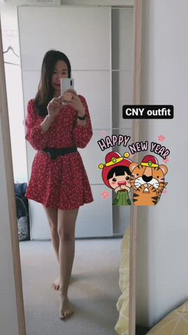 Amateur Asian Dress gif