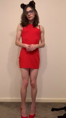 dress femboy high heels gif