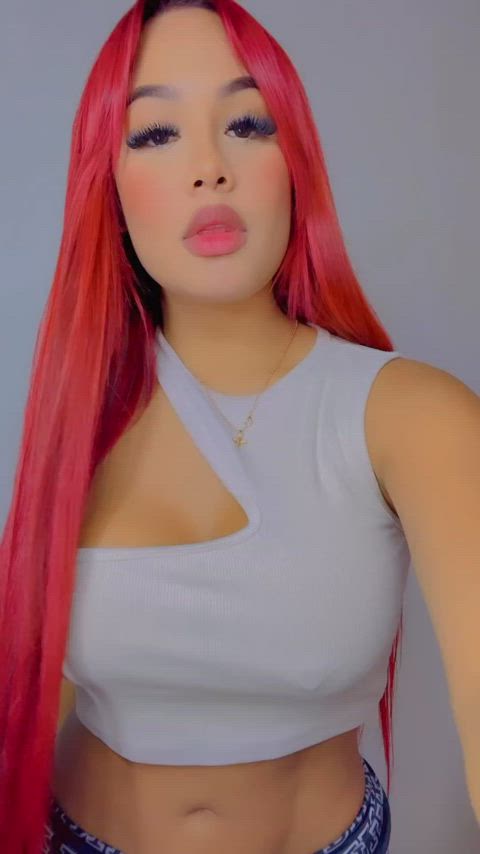 big ass latina red hair twerking gif