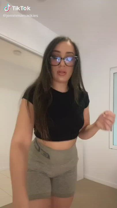 Big Ass Glasses Thick Tights TikTok gif