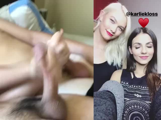 Victoria Justice & Karlie Kloss Babecock Cum