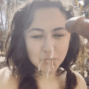 cum cumshot facial messy gif