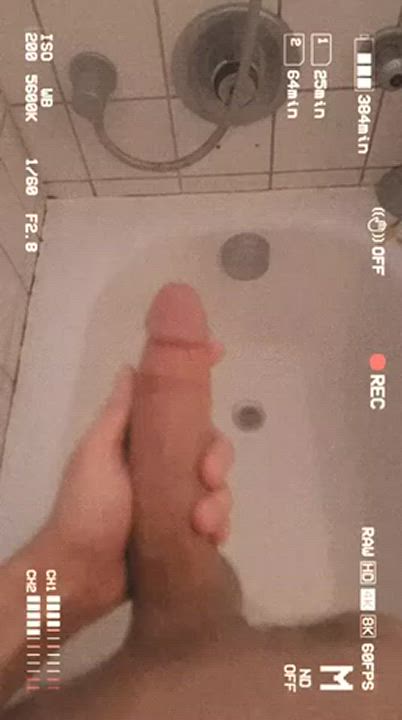 Big Dick Shower Wet gif