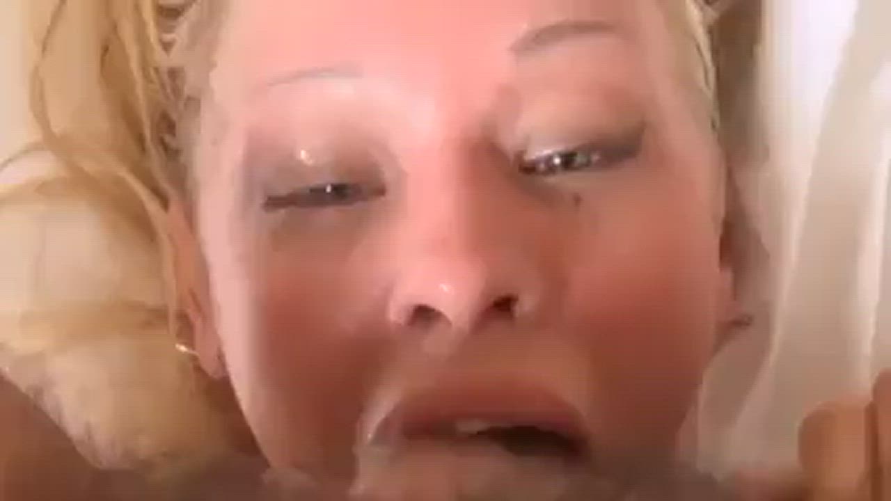 Blonde Deepthroat Rough gif