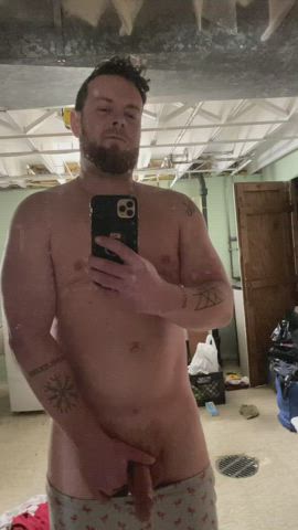 amateur american cock husband masturbating selfie tattoo gif
