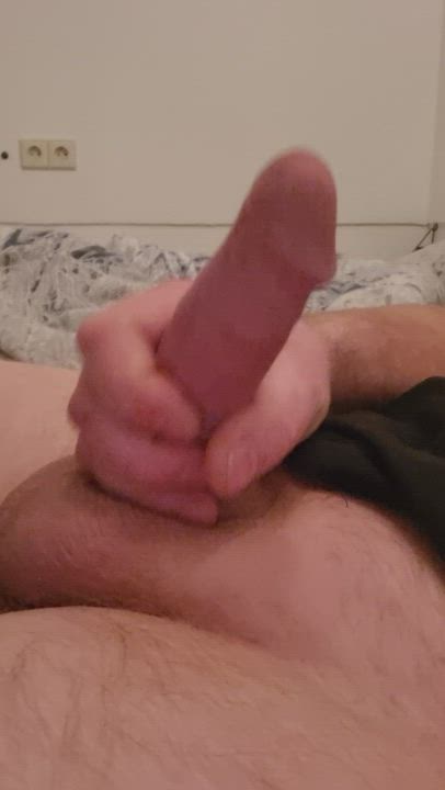 Amateur Balls Cock European Masturbating Naked Selfie gif