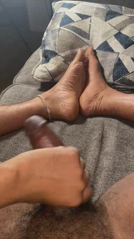 bbc feet fetish male masturbation gif