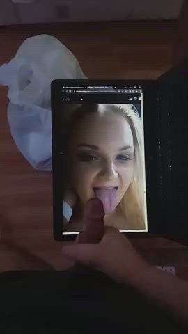 bbw chubby cum cumshot facial pawg tribute white girl gif