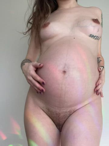 belly button pregnant tits amateur-girls hairy-pussy milf selfie gif