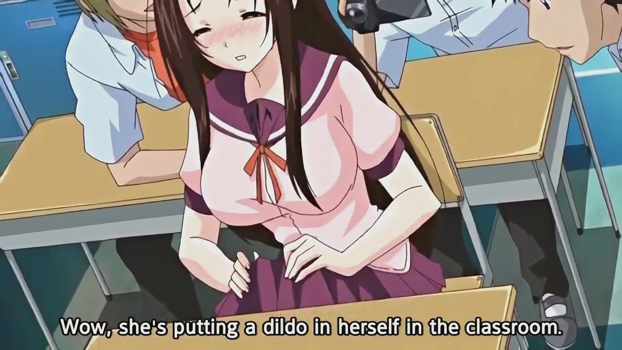 Taking a Dildo in Class [Waisetsu Missile]