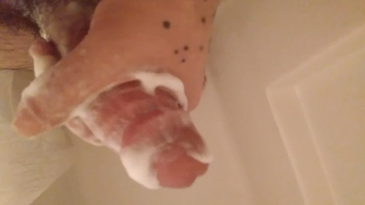 Big Dick Cum Shower gif