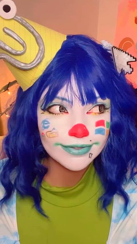 clown clown girl cute gif