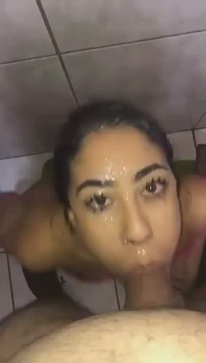Brazilian Face Fuck Humiliation Interracial gif