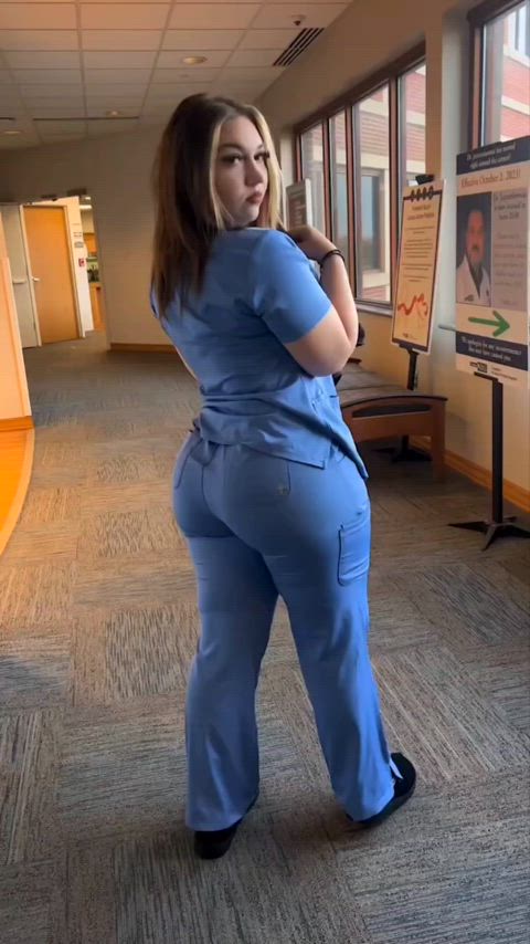 jiggle nurse tiktok walking gif