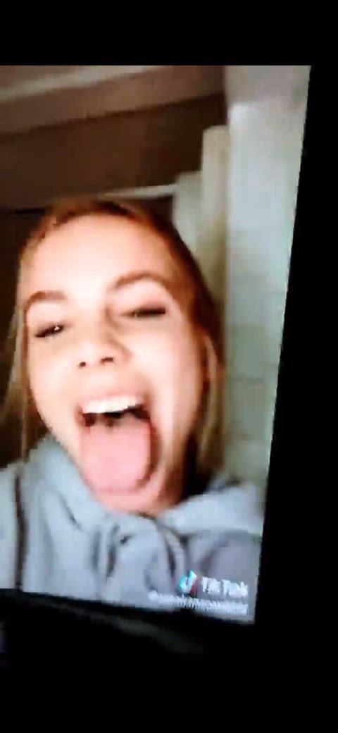 blonde cum cum in mouth cumshot jerk off teen tribute cumslut gif