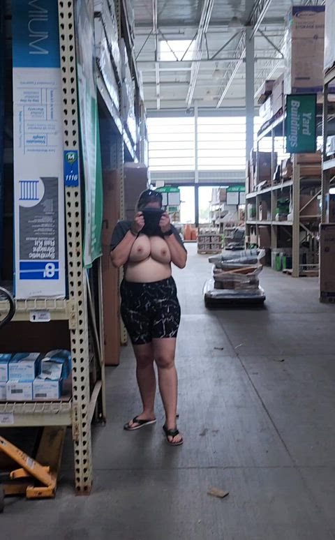 Finally got caught flashing at Menards.