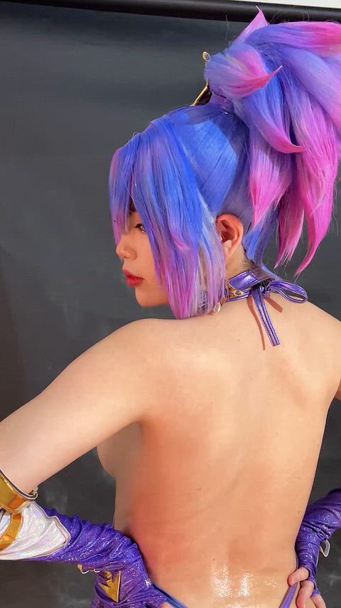 asian ass chinese cosplay oiled gif