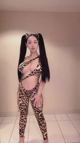 asian halloween tits gif