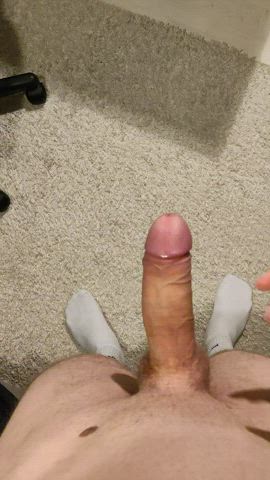 big dick cock foreskin male masturbation masturbating penis thick cock uncut gif