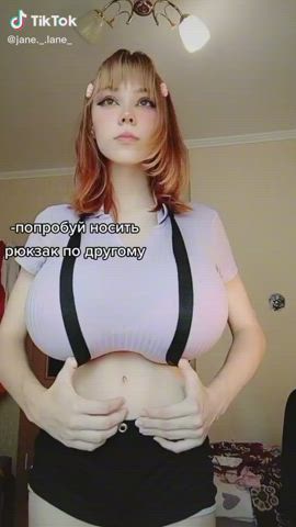 big tits boobs tiktok tits gif