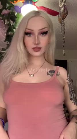 blonde boobs pale gif