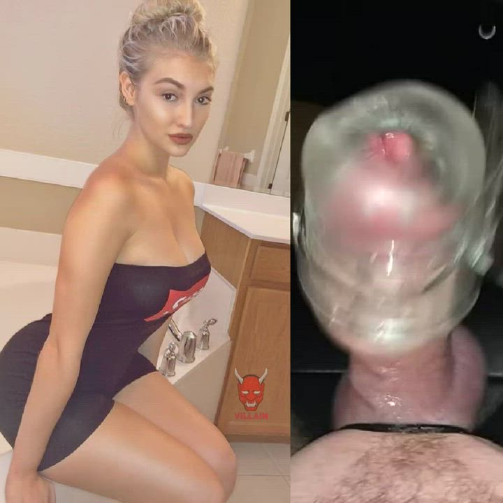 anna faith carlson babecock blonde cuckold cum fake tits fleshlight fuck machine