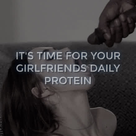 Her daily dose of protein is a bit special and she just doesn' tell you where she