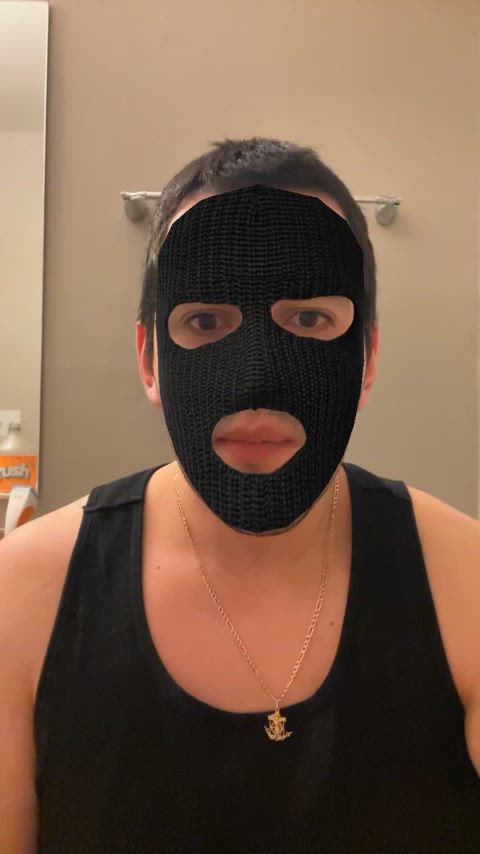 amateur mask uncensored gif