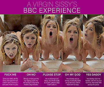 A Virgin Sissy's BBC Experience