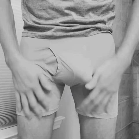 bulge cock underwear gif