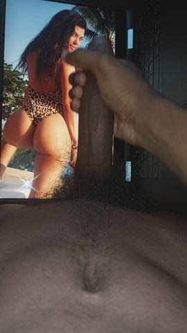 Stroking it over Kourtneys fat ass