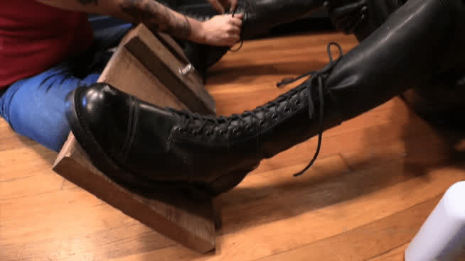 boots fetish latex leather rubber gif