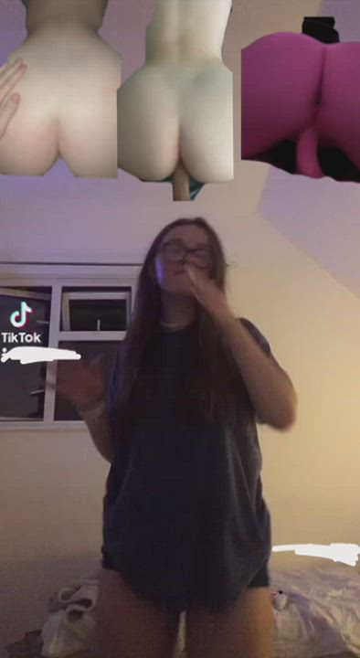 18 Years Old Big Ass Redhead TikTok gif