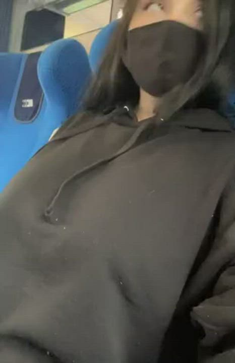 Boobs Public TikTok gif