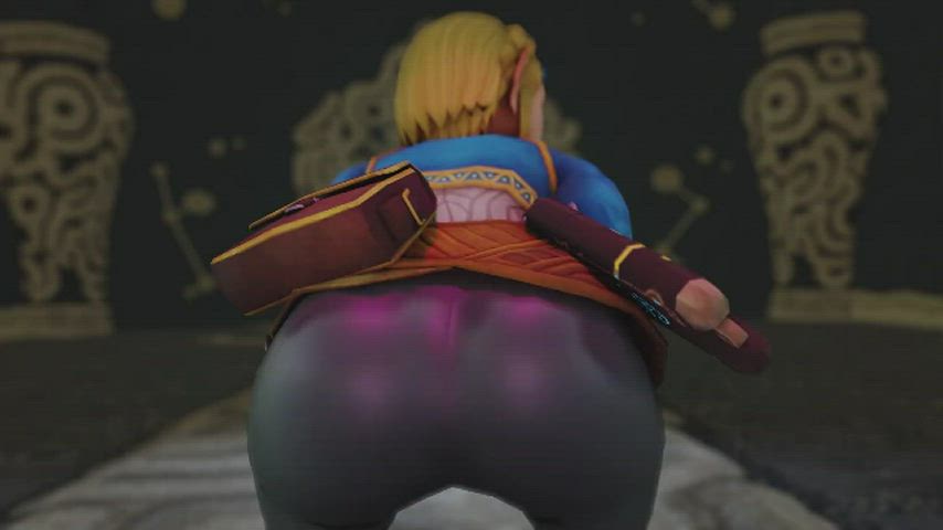 ass clapping blonde booty bouncing fantasy japanese pov twerking zelda b gif