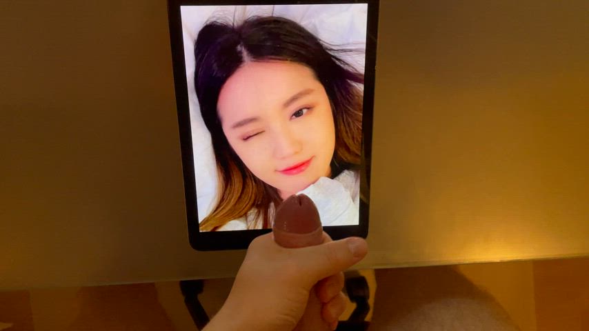 cumshot tribute celebrity facial teen asian korean tits ass big dick gif