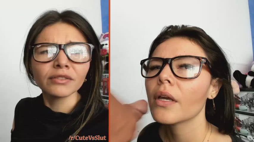 Webcam hottie gets her face moisturized