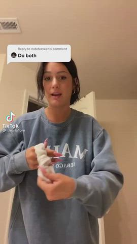 Pierced TikTok Tits gif