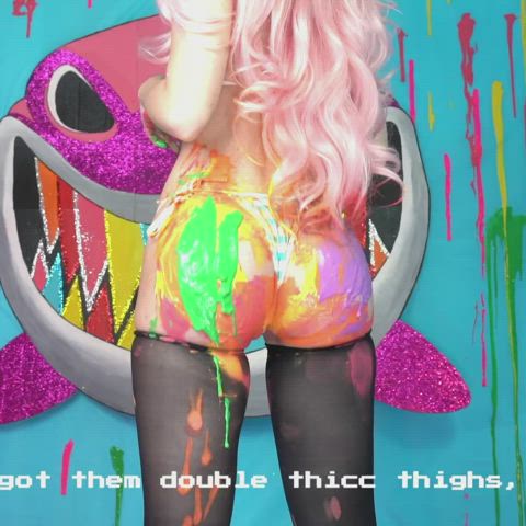 ass belle delphine bubble butt gamer girl knee high socks onlyfans twerking gif