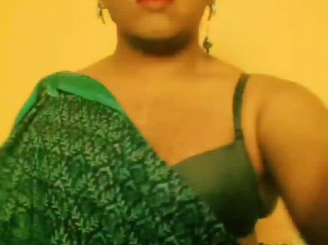 Boobs Lingerie Saree Sissy Trans Porn GIF by eww101