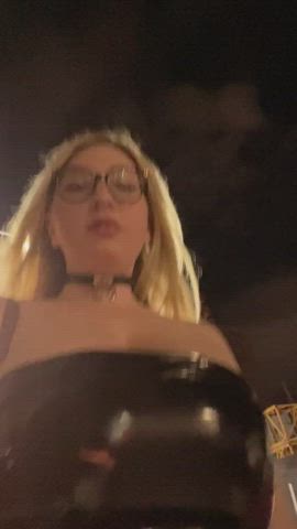 big tits blonde teen tiktok gif