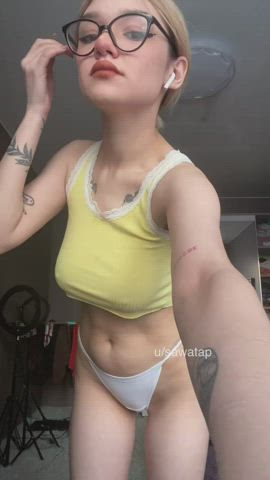 Close Up Dancing Tits gif