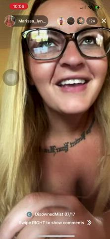 Big Tits Flashing Natural Tits Nipple Piercing Nipples Nipslip gif